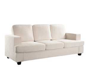 Modern Sofa, Comfortable 3 Seater Couch With Deep Seating, Loose Back Cushions, Wide Arms by Couch.com