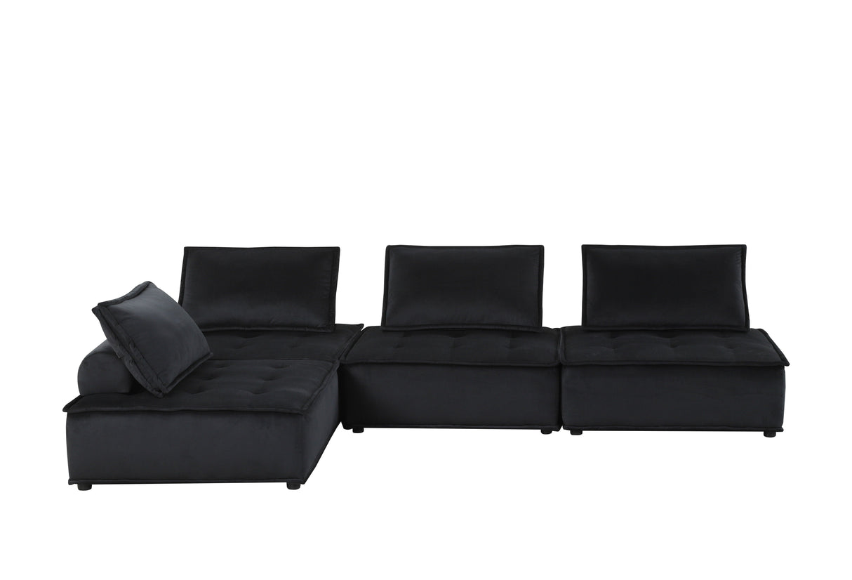 Anna - Soft Velvet Modular Sofa by Couch.com