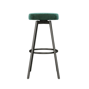 Modern Glam Upholstered Faux Velvet Bar Stool by Couch.com