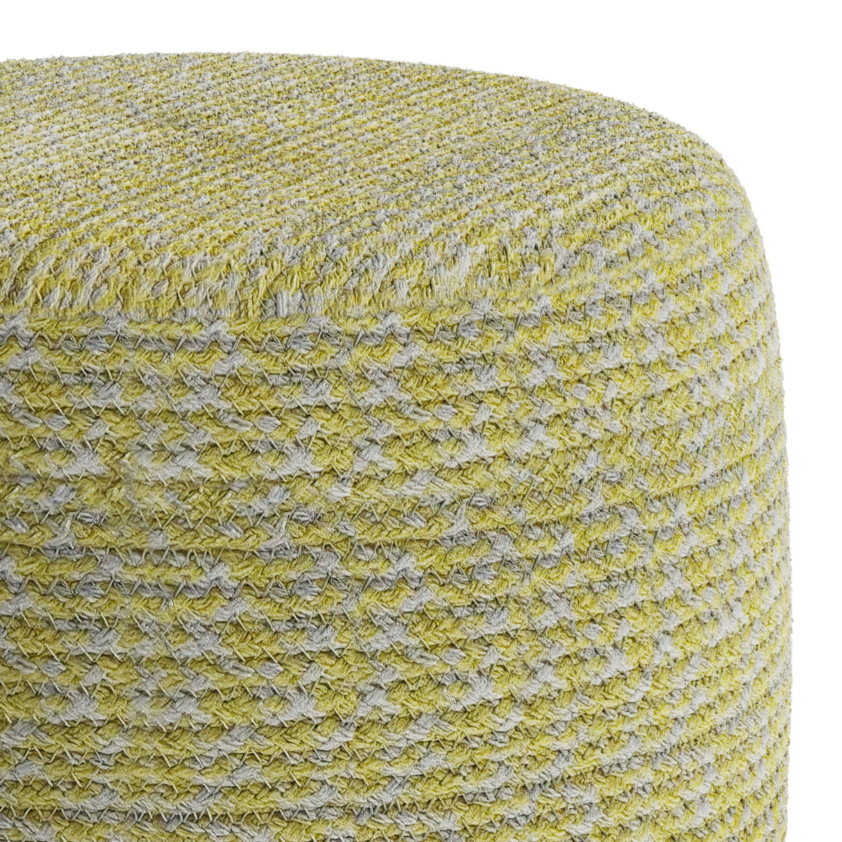 Bayley - Versatile Round Braided Pouf by Couch.com