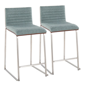 Mason Mara - Contemporary Fixed Height Counter Stool (Set of 2) by Couch.com