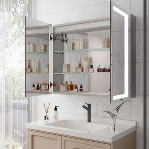 Medicine Cabinet With LED Vanity Mirror, Anti-Fog, Waterproof, Dimmable With Touch Switch by Couch.com