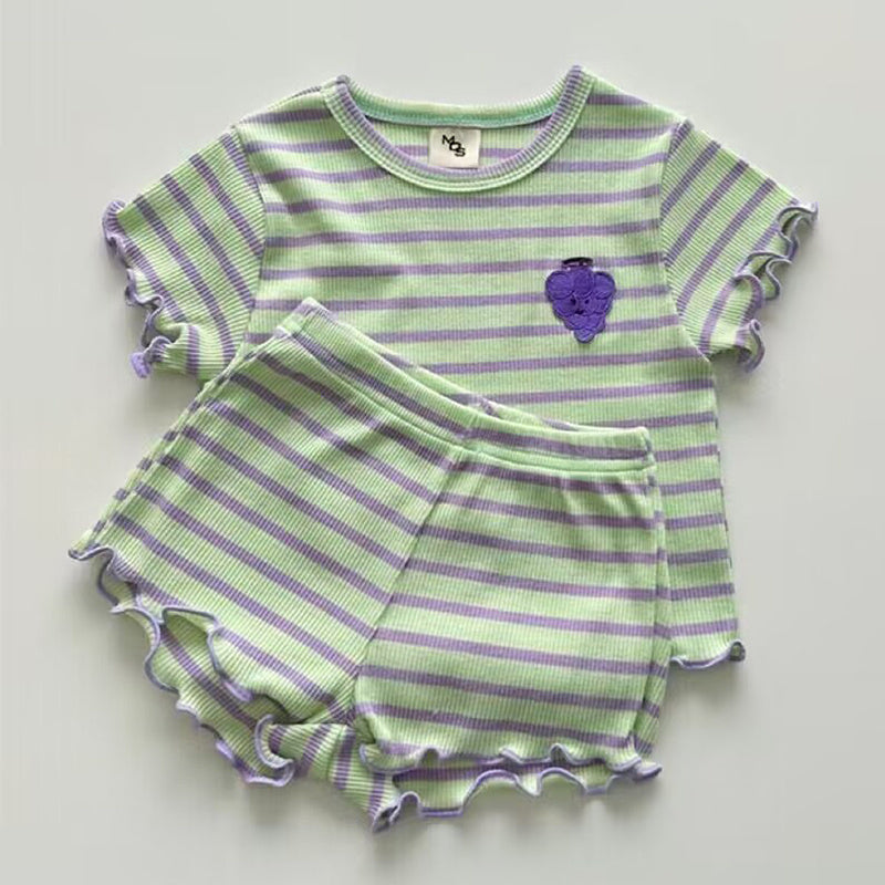 Fashion Personality Shorts Girls Suit