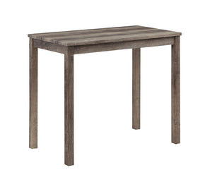 Lux - 3 Piece Counter Height Pub Table With Tufted Linen Stools (Set of 3) by Couch.com