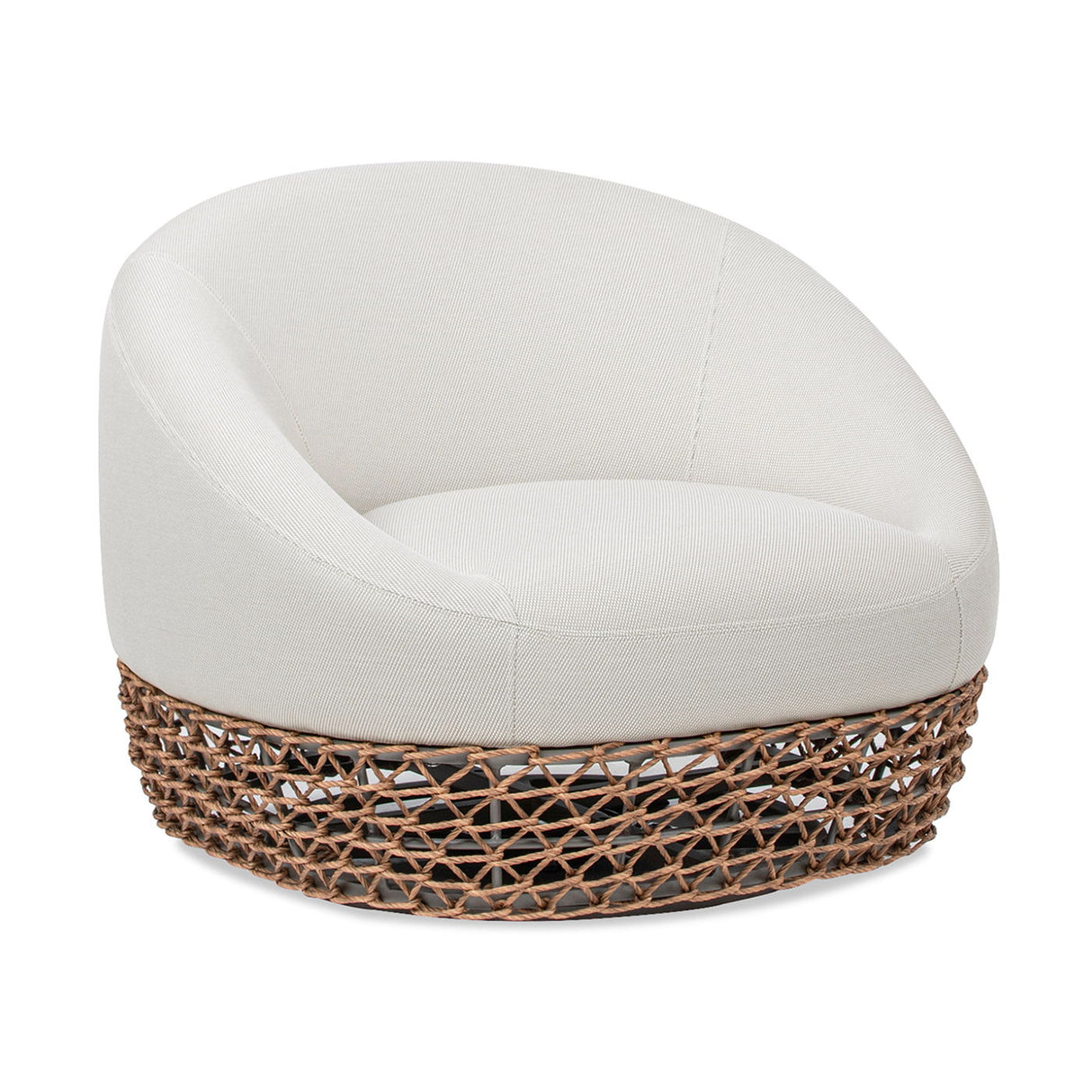 Willow - Upholstered Patio Deep Seating Armchair, Wicker Frame by Couch.com