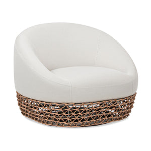 Willow - Upholstered Patio Deep Seating Armchair, Wicker Frame by Couch.com