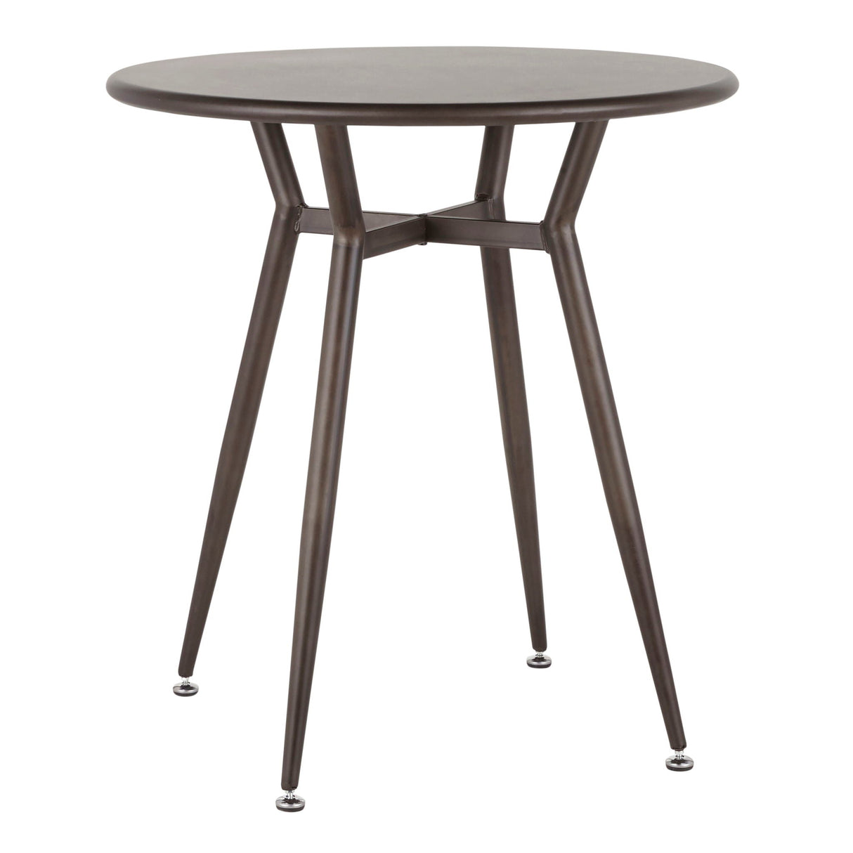 Clara - Industrial Round Dinette Table - Antique by Couch.com