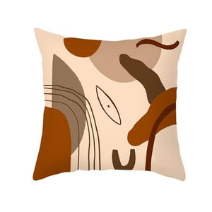 Abstract Line Drawing Cushion Case Modern Abstract Painting Pillow Case Beautiful Art Cushion Covers Art Sofa Pillows Case Livingroom Decorative Pillow 45x45CM