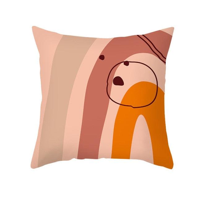 Abstract Line Drawing Cushion Case Modern Abstract Painting Pillow Case Beautiful Art Cushion Covers Art Sofa Pillows Case Livingroom Decorative Pillow 45x45CM