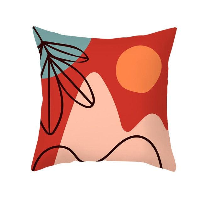 Abstract Line Drawing Cushion Case Modern Abstract Painting Pillow Case Beautiful Art Cushion Covers Art Sofa Pillows Case Livingroom Decorative Pillow 45x45CM