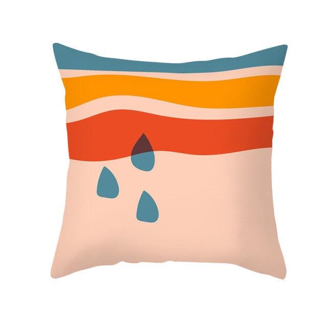 Abstract Line Drawing Cushion Case Modern Abstract Painting Pillow Case Beautiful Art Cushion Covers Art Sofa Pillows Case Livingroom Decorative Pillow 45x45CM