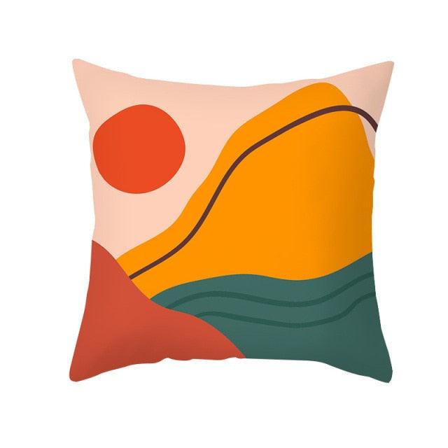 Abstract Line Drawing Cushion Case Modern Abstract Painting Pillow Case Beautiful Art Cushion Covers Art Sofa Pillows Case Livingroom Decorative Pillow 45x45CM