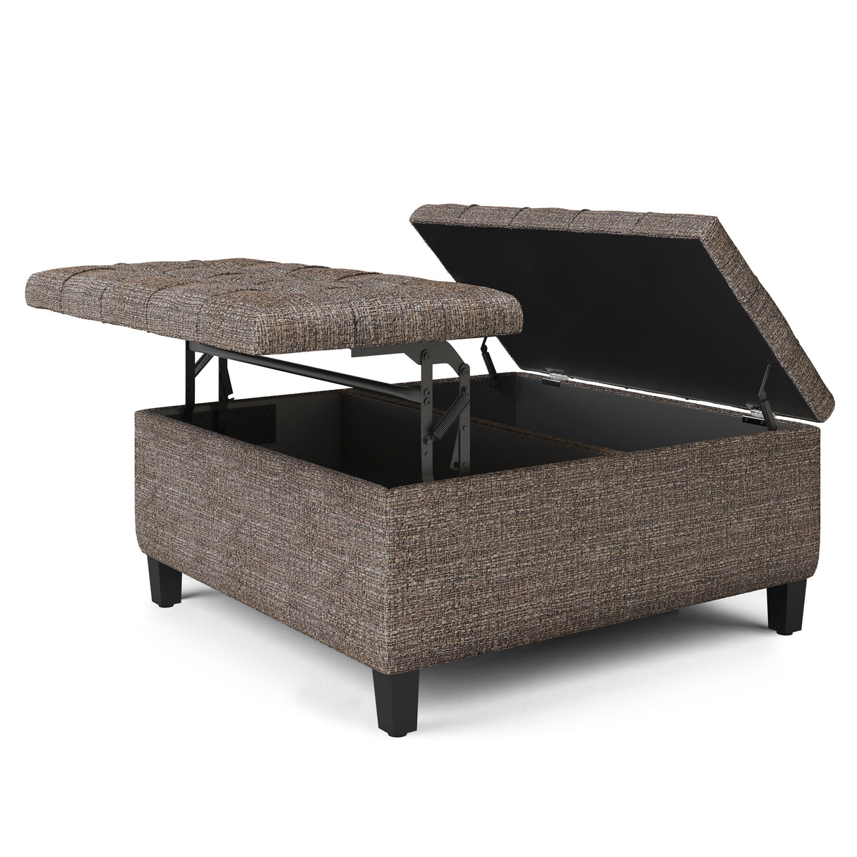 Harrison - Upholstered Coffee Table Storage Ottoman by Couch.com