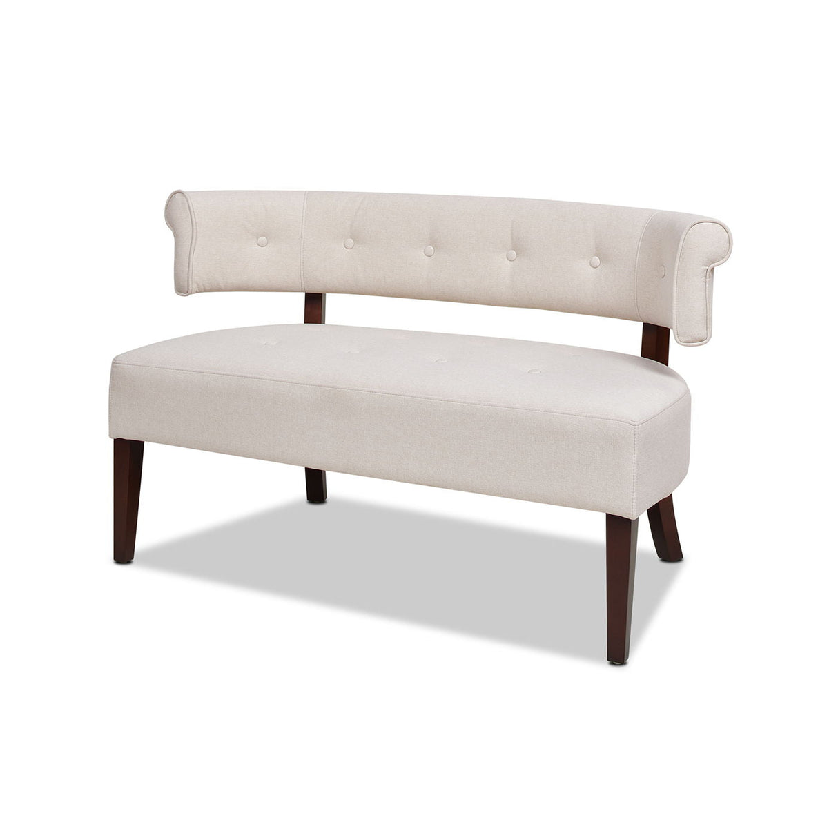 Jared - Versatile Roll Arm Tufted Bench Settee by Couch.com