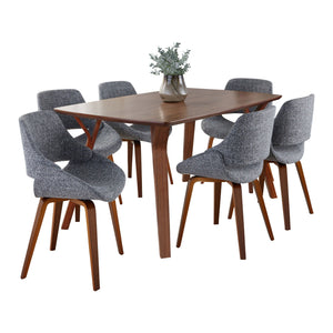 Folia Fabrico - 7 Piece Mid Century Modern Dining Set by Couch.com