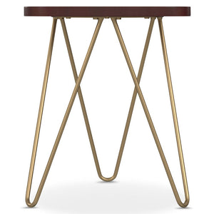 Patrice - Handcrafted Metal And Wood Accent Table by Couch.com
