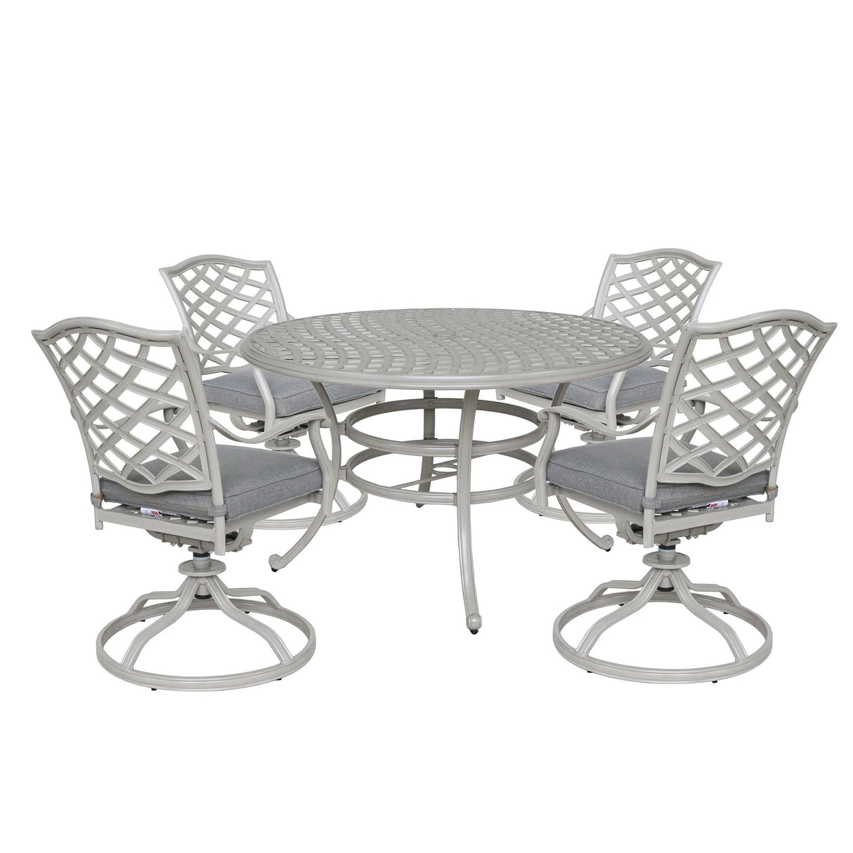 Stylish Outdoor Aluminum 5 Piece Round Dining Set by Couch.com