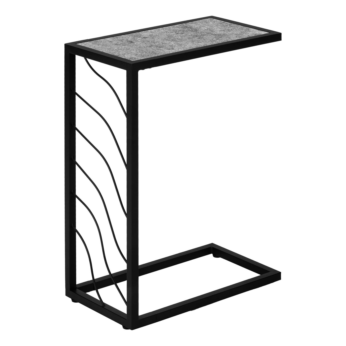 Accent Table, C - Shaped, Contemporary & Modern Convenient Design by Couch.com