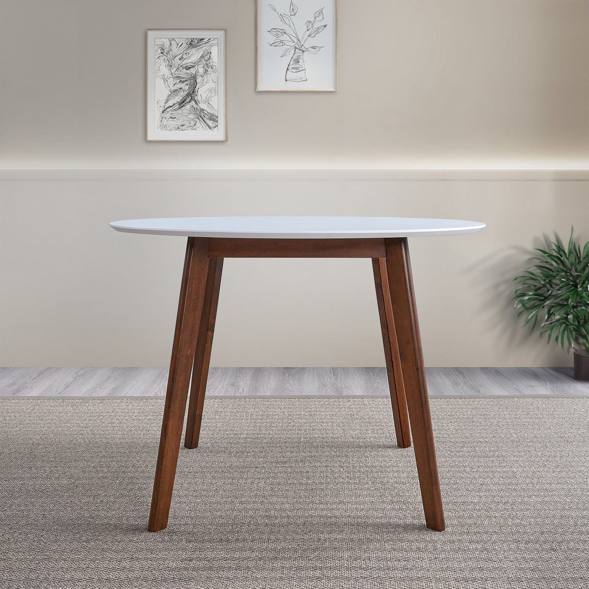 Carlton - Dining Table - Brown / White by Couch.com