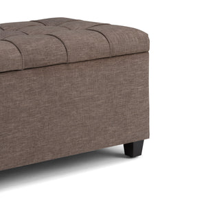 Sienna - Upholstered Storage Ottoman Bench by Couch.com