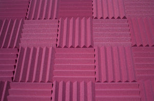 Easy Mount Acoustic Foam Kit - 12x12x2" Acoustic Foam Panels With Adhesive - Wedge Style - 4 Pack