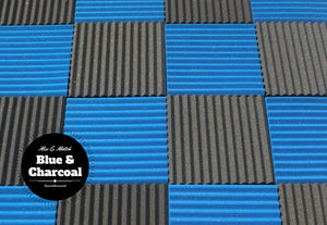 1 Inch Acoustic Foam Wedge Style Panels - 13 Color Options