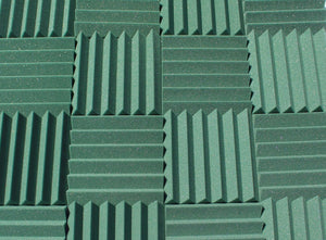 Easy Mount Acoustic Foam Kit - 12x12x2" Acoustic Foam Panels With Adhesive - Wedge Style - 4 Pack