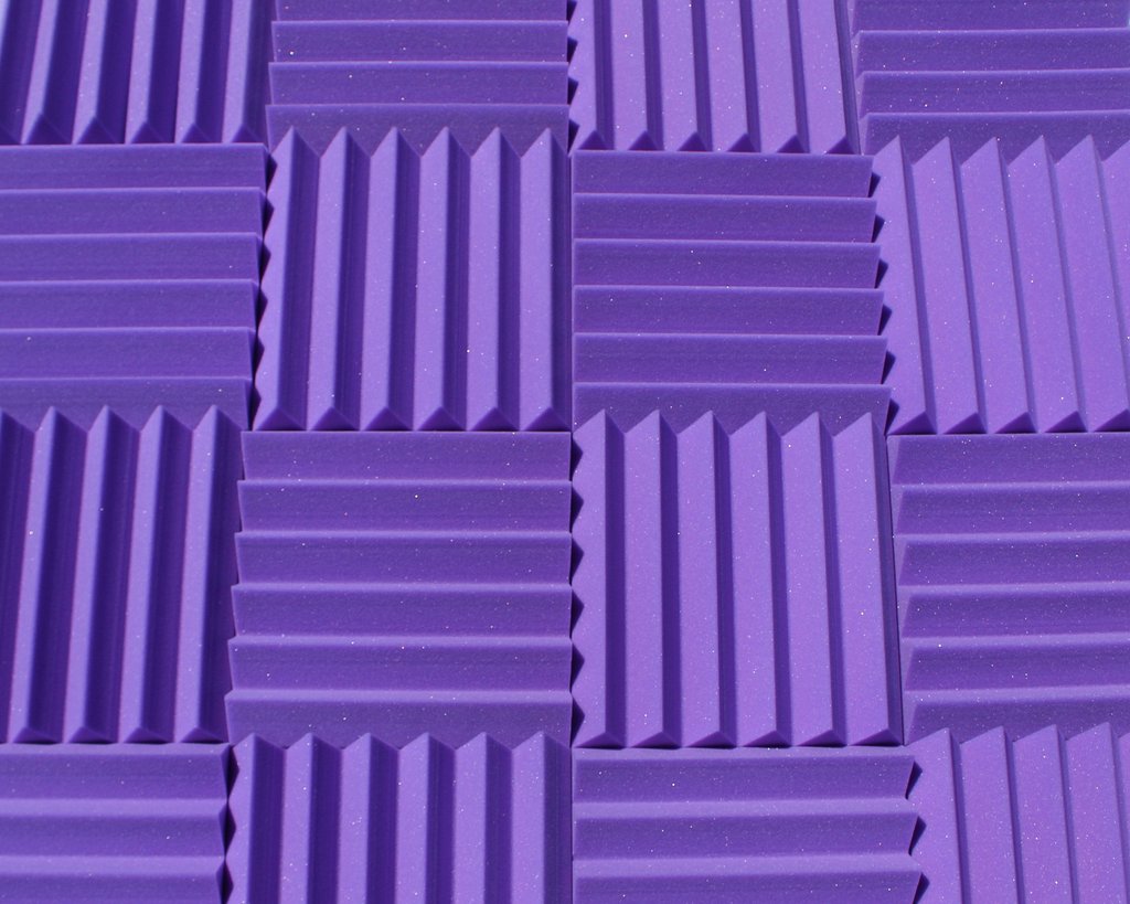 Easy Mount Acoustic Foam Kit - 12x12x2" Acoustic Foam Panels With Adhesive - Wedge Style - 4 Pack