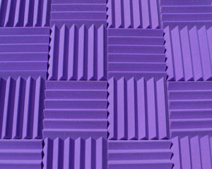 Easy Mount Acoustic Foam Kit - 12x12x2" Acoustic Foam Panels With Adhesive - Wedge Style - 4 Pack