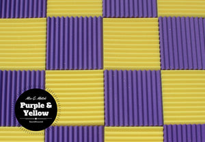 1 Inch Acoustic Foam Wedge Style Panels - 13 Color Options