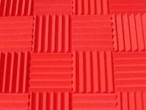 Easy Mount Acoustic Foam Kit - 12x12x2" Acoustic Foam Panels With Adhesive - Wedge Style - 4 Pack