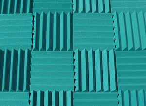 Easy Mount Acoustic Foam Kit - 12x12x2" Acoustic Foam Panels With Adhesive - Wedge Style - 4 Pack
