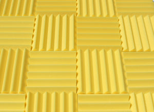 Easy Mount Acoustic Foam Kit - 12x12x2" Acoustic Foam Panels With Adhesive - Wedge Style - 4 Pack