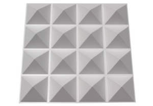 Acoustic Diffuser - PVC Sound Diffusion Panel - 4 Pack