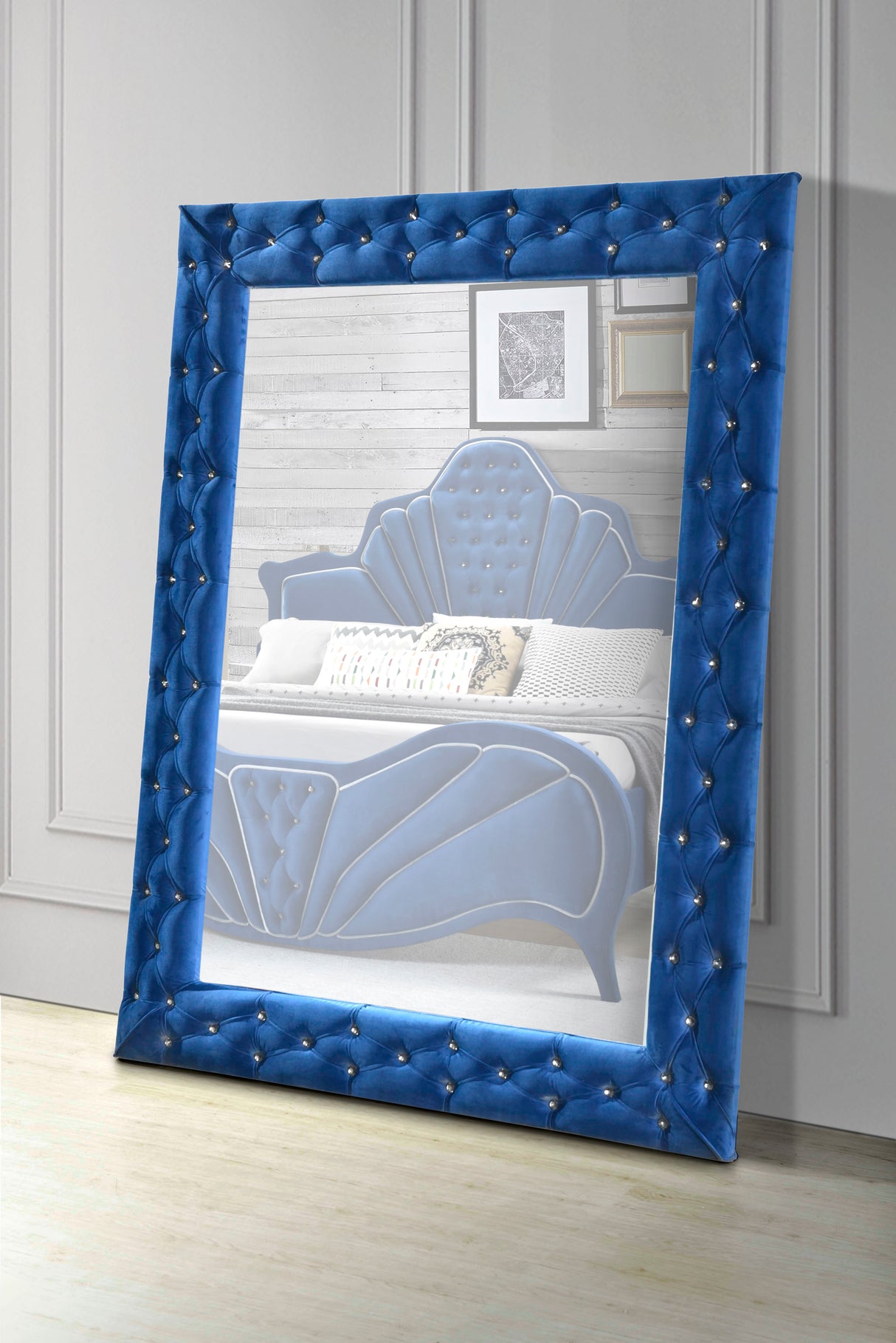 Dante - Velvet Floor Mirror by Couch.com