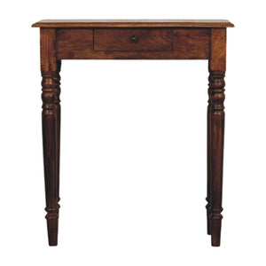 Turned Legs Drawer Console Table