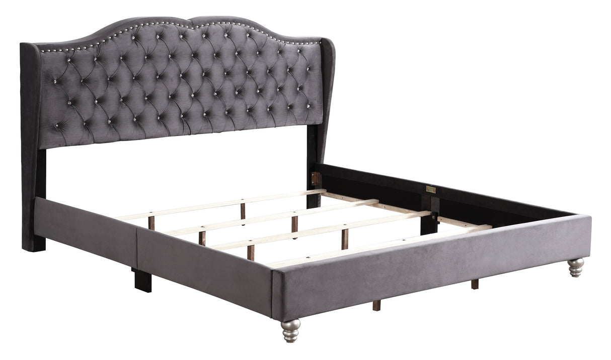 Upholstered Velvet Bed Transitional by Couch.com