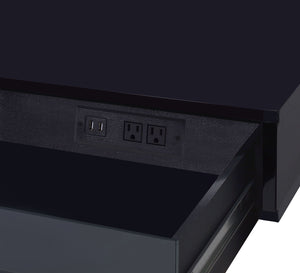 Coleen - High Gloss Writing Desk With USB by Couch.com