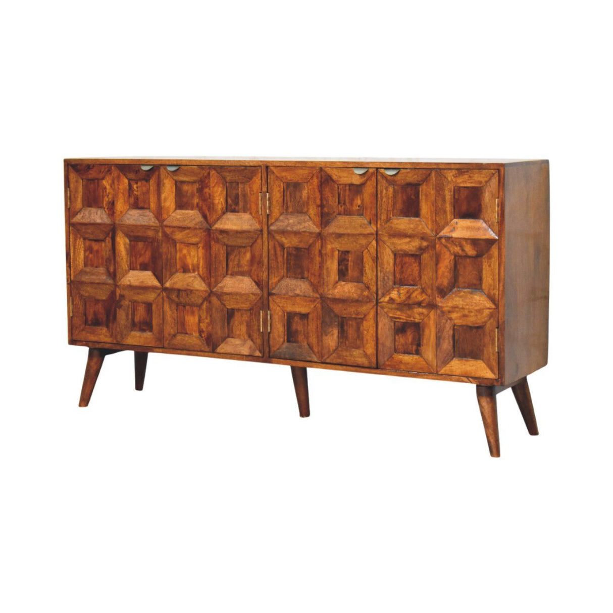 Solis - Carved 4 Door Sideboard - Brown by Couch.com