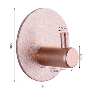 Adhesive Wall Hooks Mounted Door Key Cloth Coat Bathroom Robe Hanger Kitchen Hardware Rack Shelf Bag Hook Organizer For Hanging  Bathroom Toilet Sticky Hook