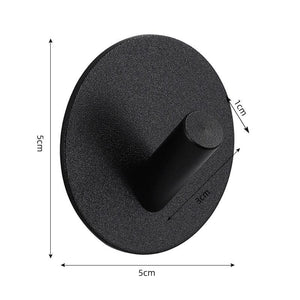 Adhesive Wall Hooks Mounted Door Key Cloth Coat Bathroom Robe Hanger Kitchen Hardware Rack Shelf Bag Hook Organizer For Hanging  Bathroom Toilet Sticky Hook