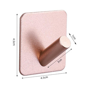 Adhesive Wall Hooks Mounted Door Key Cloth Coat Bathroom Robe Hanger Kitchen Hardware Rack Shelf Bag Hook Organizer For Hanging  Bathroom Toilet Sticky Hook