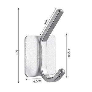 Adhesive Wall Hooks Mounted Door Key Cloth Coat Bathroom Robe Hanger Kitchen Hardware Rack Shelf Bag Hook Organizer For Hanging  Bathroom Toilet Sticky Hook