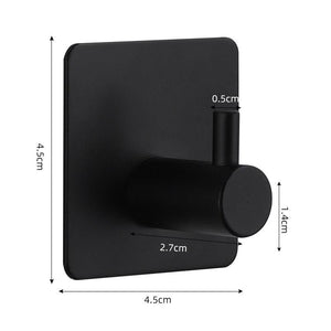 Adhesive Wall Hooks Mounted Door Key Cloth Coat Bathroom Robe Hanger Kitchen Hardware Rack Shelf Bag Hook Organizer For Hanging  Bathroom Toilet Sticky Hook