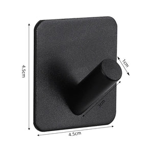 Adhesive Wall Hooks Mounted Door Key Cloth Coat Bathroom Robe Hanger Kitchen Hardware Rack Shelf Bag Hook Organizer For Hanging  Bathroom Toilet Sticky Hook