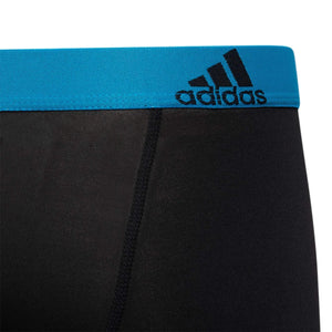 adidas Kids-Boy's Performance Boxer Briefs Underwear (4-Pack) Large Black/Solar Blue/Semi Solar Slime Green