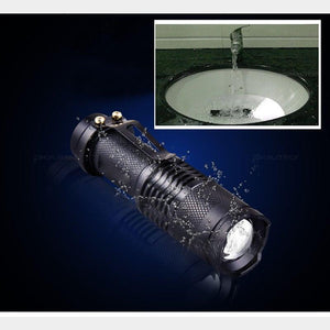 Adjustable Rechargeable Water Resistant Super Bright Mini Handheld Flashlights LED Zoomable Flashlight For Camping Fishing  Bicycle Light Kids Indoor Outdoor Hiking