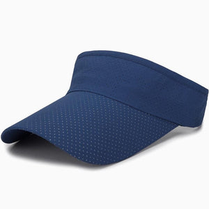 Adjustable Summer Breathable Hats Men Women Sun Protection Sports Golf Tennis Visor Hat Adjustable Visor UV Protection Top Empty Solid Sports Outdoor Running Sunscreen Strong Cap