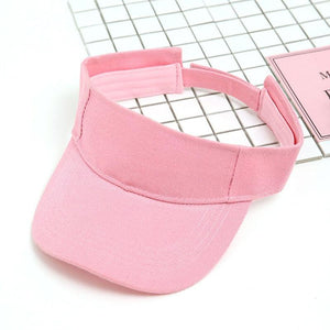 Adjustable Summer Breathable Hats Men Women Sun Protection Sports Golf Tennis Visor Hat Adjustable Visor UV Protection Top Empty Solid Sports Outdoor Running Sunscreen Strong Cap