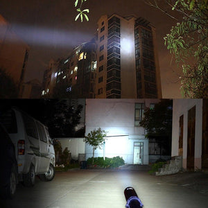 Adjustable Waterproof Super Bright Tactical Flashlights Handheld High Lumen Portable Torchlight  Baton Baseball Bat  LED Flashlight Aluminium Alloy Torch For Emergency And Self Defense